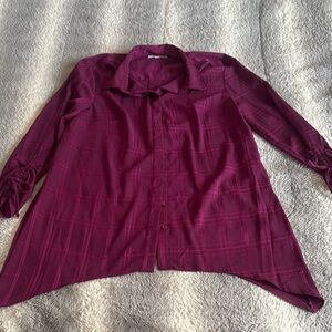 New Directions Rich Plum Blouse